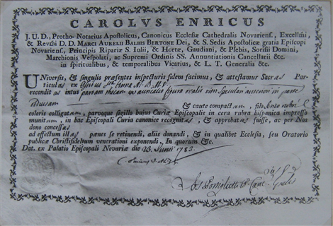 Certificato di Autenticità